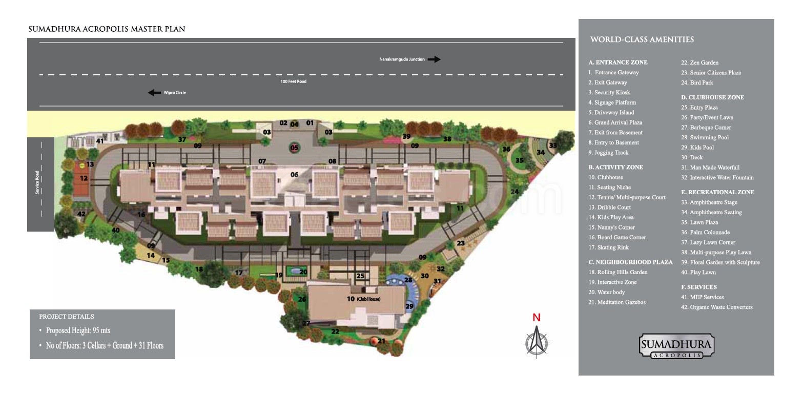 Sumadhura Acropolis master plan